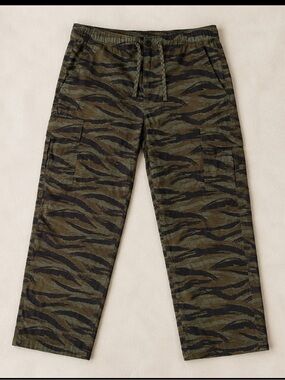 Eddie Bauer Top Out Ripstop Cargo Pants Men XXL Olive Tiger Camo Utility  NEW